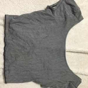 Black and white crop top